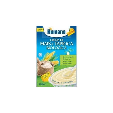 Humana Crema Di Mais E Tapioca Biologica 230g Humana Crema Di Mais E Tapioca Biologica 230g