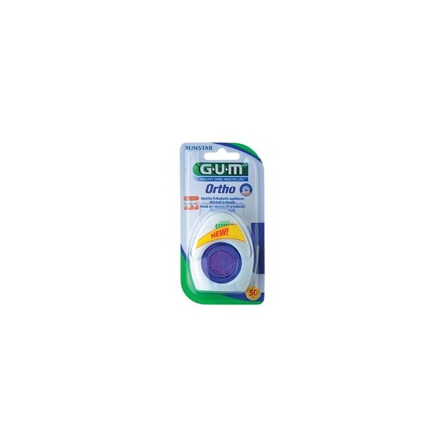 Gum Ortho Floss Filo Spugnoso 50 Pezzi Gum Ortho Floss Filo Spugnoso 50 Pezzi