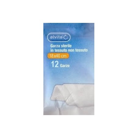 Garza Alvita Sterile 18x40cm Tnt 12 Pezzi