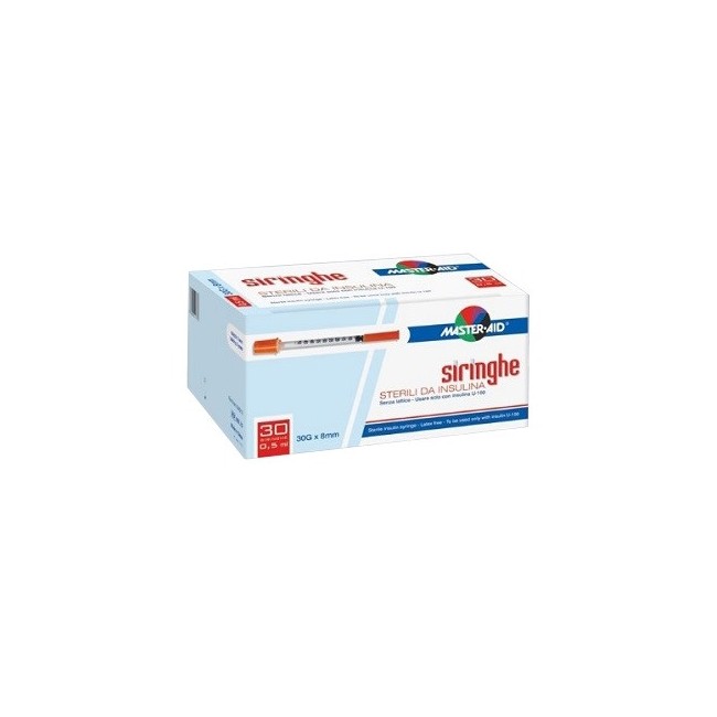 M-aid Siringa Insulina G30 0,5ml 30 Pezzi