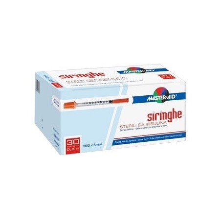 M-aid Siringa Insulina G30 0,5ml 30 Pezzi