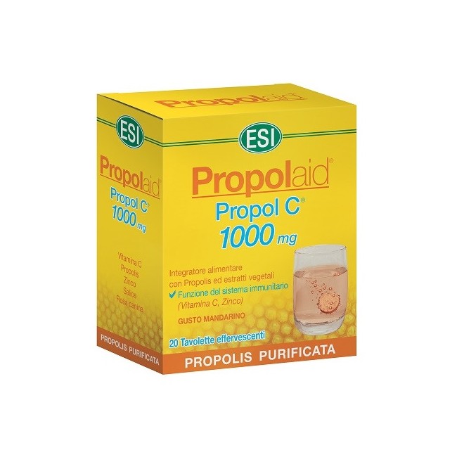 Propolaid Propol C 1000 Mg 20 Tavolette Effervescenti Propolaid Propol C 1000 Mg 20 Tavolette Effervescenti