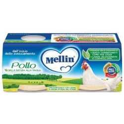 Mellin Omogeneizzato Con Carne Di Pollo 2x80g