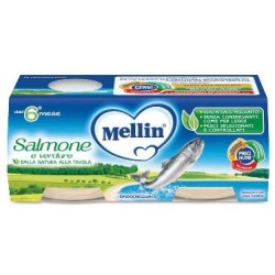 Mellin Omogeneizzato Con Filetto Di Salmone E Verdure 2x80g