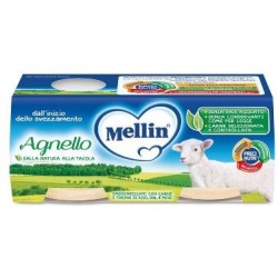 Mellin Omogeneizzato Con Carne Di Agnello 2x120g
