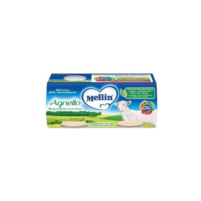 Mellin Omogeneizzato Con Carne Di Agnello 2x120g Mellin Omogeneizzato Con Carne Di Agnello 2x120g