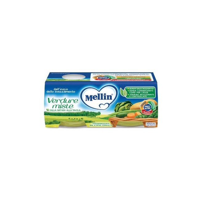 Mellin Omogeneizzato Di Verdure Miste 2x80g Mellin Omogeneizzato Di Verdure Miste 2x80g