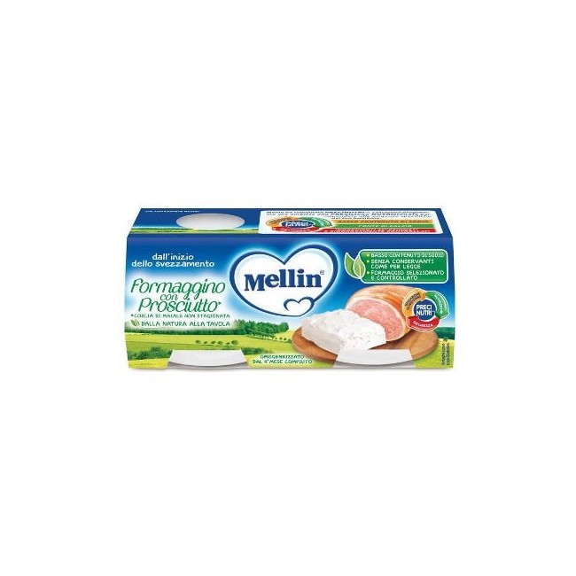 Mellin Baby Formaggino Con Prosciutto 2x80g Mellin Baby Formaggino Con Prosciutto 2x80g