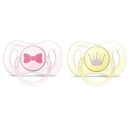 Philips Avent Succhietto Mini In Silicone 0-2m Bimba 2 Pezzi Philips Avent Succhietto Mini In Silicone 0-2m Bimba 2 Pezzi