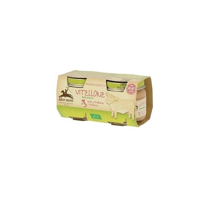 Alce Nero Omogeneizzato Di Vitellone Baby Food Bio 2 X 80 G Alce Nero Omogeneizzato Di Vitellone Baby Food Bio 2 X 80 G