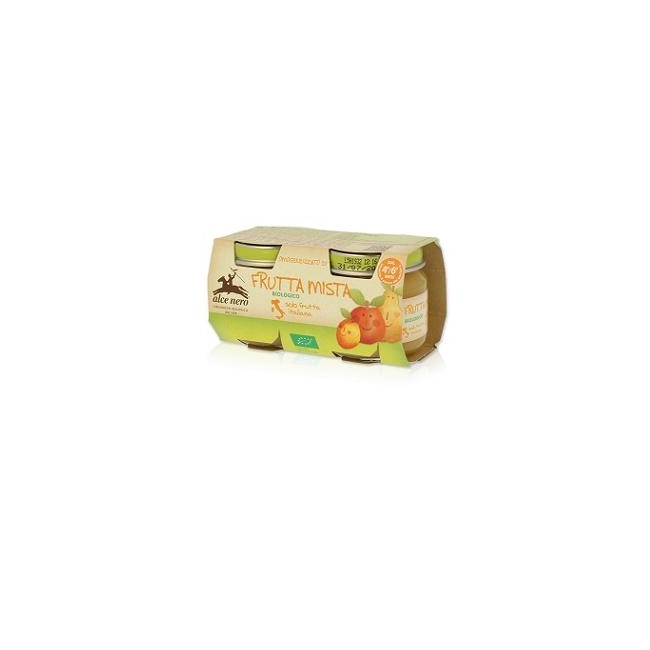 Alce Nero Omogeneizzato Frutta Mista Biologica 2x80g Alce Nero Omogeneizzato Frutta Mista Biologica 2x80g