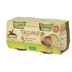 Alce Nero Omogeneizzato Di Tacchino Baby Food Bio 2x80g