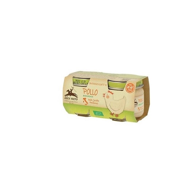 Alce Nero Omogeneizzato Di Pollo 2x80g