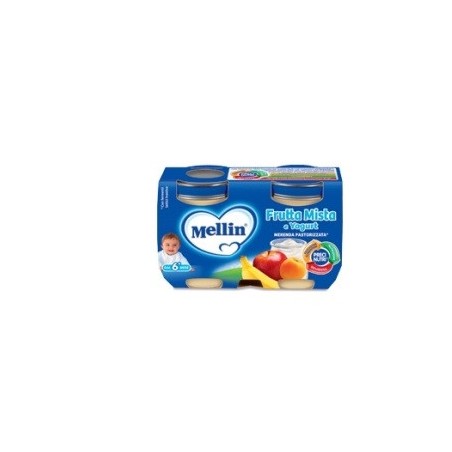 Mellin Merenda Con Frutta Mista E Yogurt 2x120g Mellin Merenda Con Frutta Mista E Yogurt 2x120g