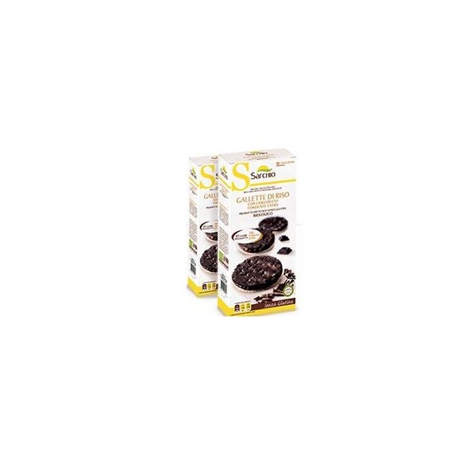 Sarchio Gallette Di Riso Con Cioccolato Fondente Bio 34g