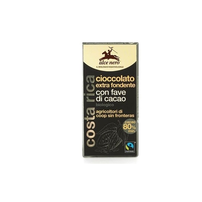 Alce Nero Tavoletta Di Cioccolato Extrafondente 80% Bio 100g Alce Nero Tavoletta Di Cioccolato Extrafondente 80% Bio 100g