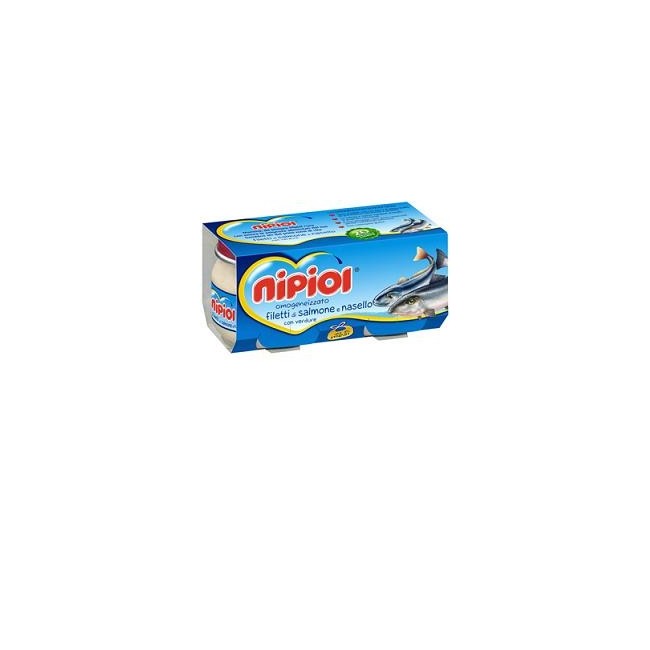 Nipiol Omogeneizzato Al Salmone Nasello E Verdure 2x80g