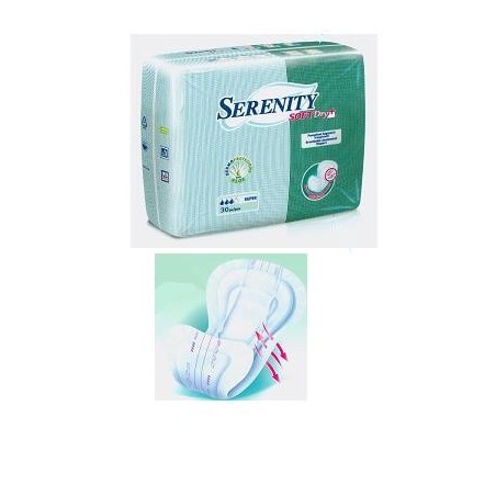 Serenity Pannolone Sagomato Softdry + Aloe 30 Pezzi Serenity Pannolone Sagomato Softdry + Aloe 30 Pezzi