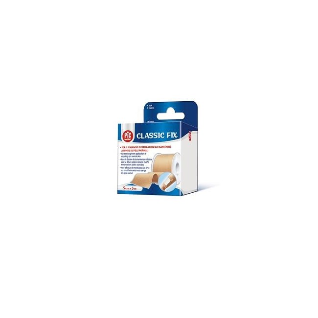 Cerotto Pic Classic Fix Rocchetto Tela 5x500 Cm Cerotto Pic Classic Fix Rocchetto Tela 5x500 Cm