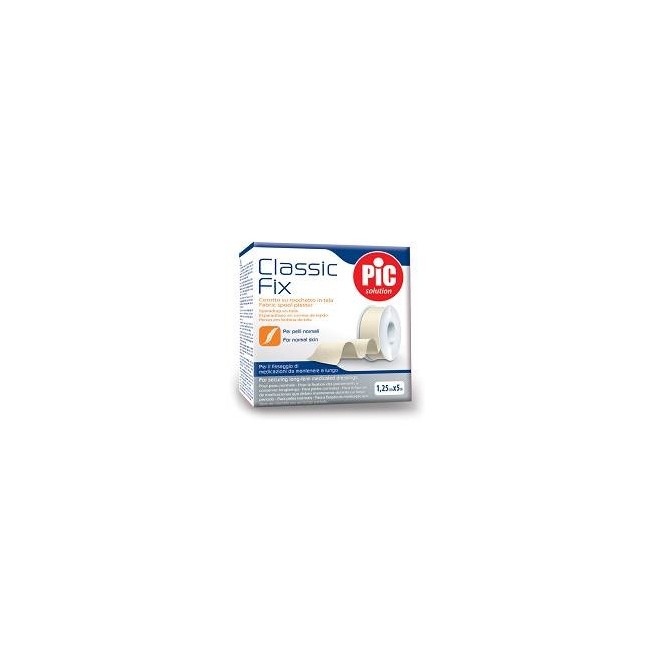 Cerotto Pic Classic Fix Rocchetto Tela 1,25x500 Cm Cerotto Pic Classic Fix Rocchetto Tela 1,25x500 Cm