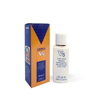 Codex Vs Latte Solare Idratante Alta Protezione 125ml Codex Vs Latte Solare Idratante Alta Protezione 125ml