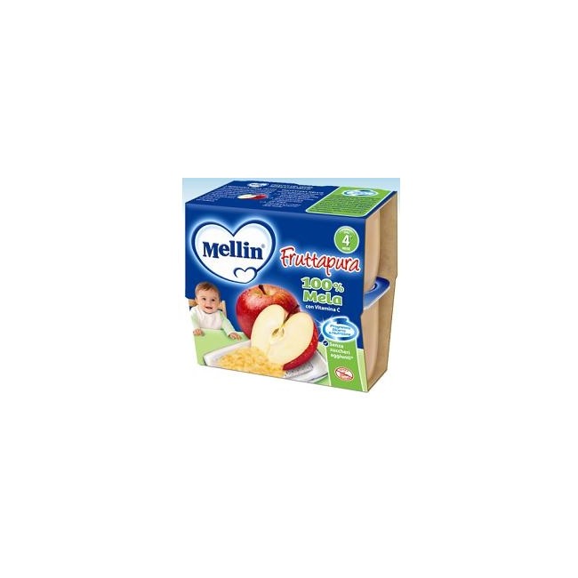 Mellin Fruttapura Merenda Al Gusto Mela 4x100g Mellin Fruttapura Merenda Al Gusto Mela 4x100g