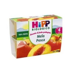 Hipp Bio Merenda Mela E Pesca 4 X 100gr