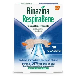 Rinazina Respirabene 10 Cerottini Nasali Classici