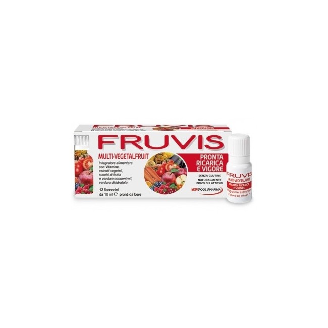 Fruvis Multi-vegetalfruit Ricarica E Vigore 12 Flaconi Fruvis Multi-vegetalfruit Ricarica E Vigore 12 Flaconi