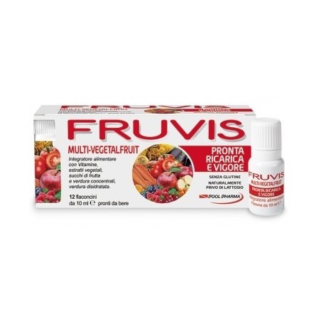 Fruvis Multi-vegetalfruit Ricarica E Vigore 12 Flaconi Fruvis Multi-vegetalfruit Ricarica E Vigore 12 Flaconi