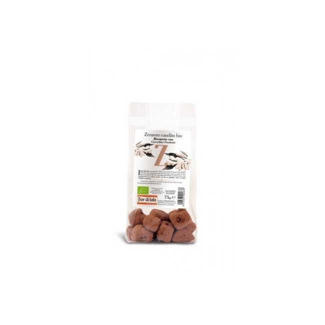Il Fior Di Loto Zenzero Candito Cioccolato 75g Il Fior Di Loto Zenzero Candito Cioccolato 75g