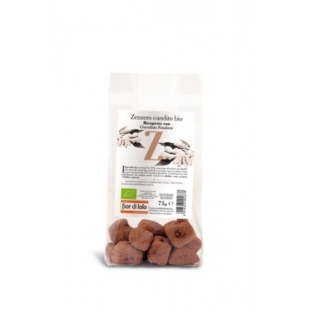 Il Fior Di Loto Zenzero Candito Cioccolato 75g Il Fior Di Loto Zenzero Candito Cioccolato 75g