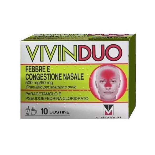 Vivinduo Febbre E Congestione Nasale 10 Bustine Vivinduo Febbre E Congestione Nasale 10 Bustine