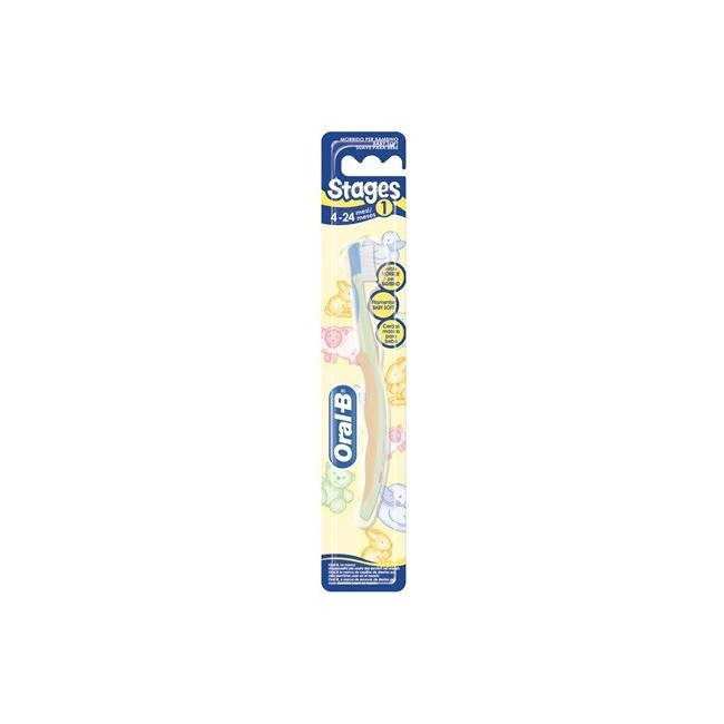 Oral B Spazzolino Stages 1 Linea Bambini Da 4 A 24 Mesi Oral B Spazzolino Stages 1 Linea Bambini Da 4 A 24 Mesi