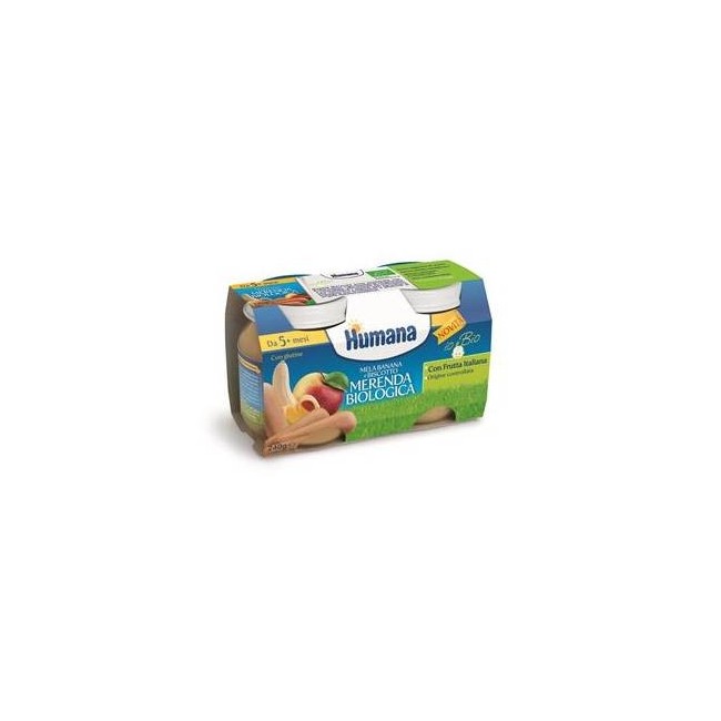 Humana Merenda Mela Banana E Biscotto 2 X 120gr Humana Merenda Mela Banana E Biscotto 2 X 120gr