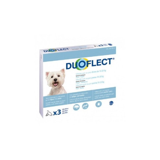 Duoflect Cani Da 10-20kg 3 Pipette X1,41ml Duoflect Cani Da 10-20kg 3 Pipette X1,41ml