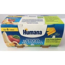 Humana Omogeneizzato Biologico Gusto Mela E Banana 2 X 80 Gr