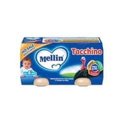 Mellin Omogeneizzato Gusto Tacchino 4 Vasetti X 80gr