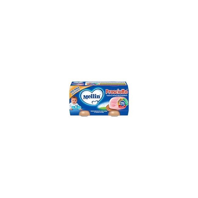 Mellin Omogeneizzato Gusto Prosciutto 2 X 120 Gr Mellin Omogeneizzato Gusto Prosciutto 2 X 120 Gr