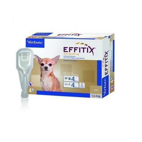 Effitix Spot On Cani Molto Piccoli 4 Pipette Effitix Spot On Cani Molto Piccoli 4 Pipette