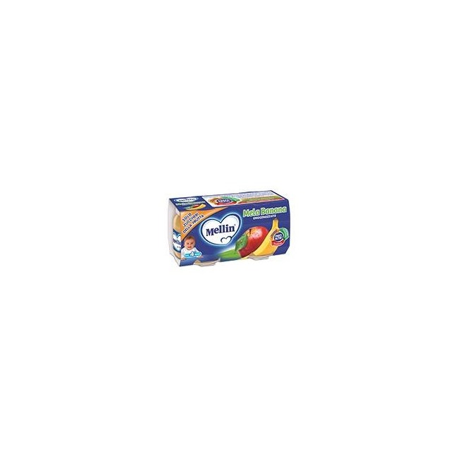 Mellin Omogeneizzato Gusto Mela E Banana 2x100g Mellin Omogeneizzato Gusto Mela E Banana 2x100g