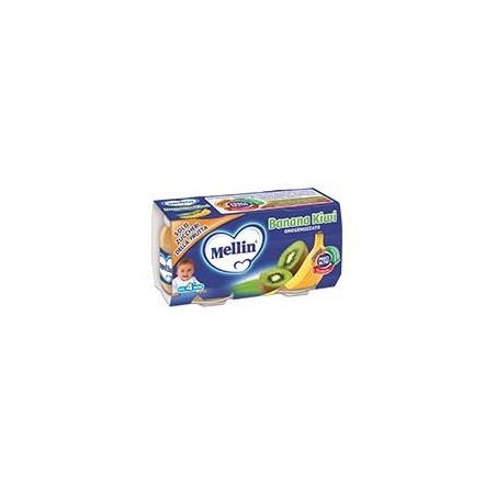 Mellin Omogeneizzato Gusto Banana E Kiwi 2x100g Mellin Omogeneizzato Gusto Banana E Kiwi 2x100g