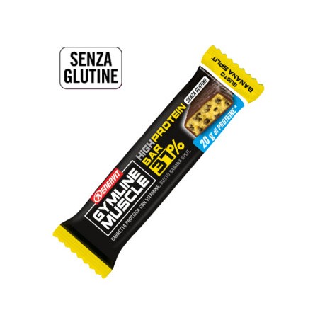 Gymline Muscle High Protein Barretta Banana 54gr Gymline Muscle High Protein Barretta Banana 54gr