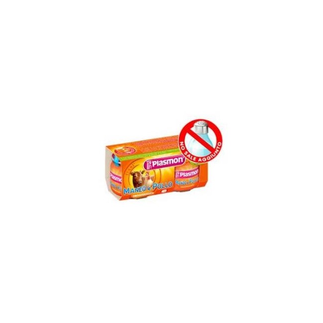 Plasmon Omogeneizzato Manzo E Pollo 2 X 80 Gr