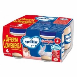 Mellin Omogeneizzati Al Coniglio 4 X 80 Gr