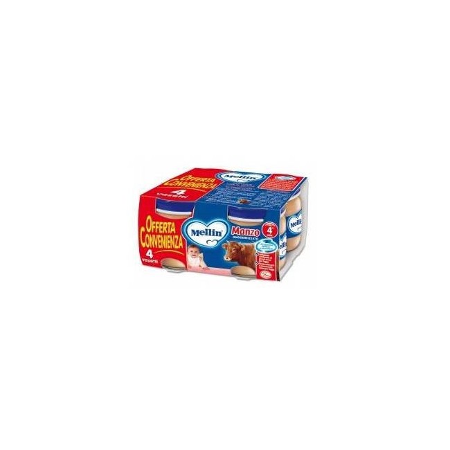 Mellin Omogeneizzati Al Manzo 4 X 80 Gr