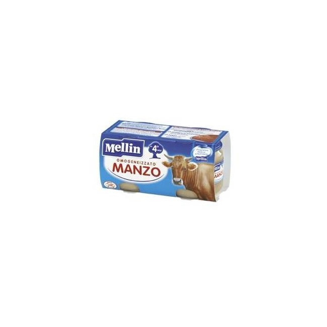 Mellin Omogeneizzati Al Manzo 2 X 80 Gr Mellin Omogeneizzati Al Manzo 2 X 80 Gr