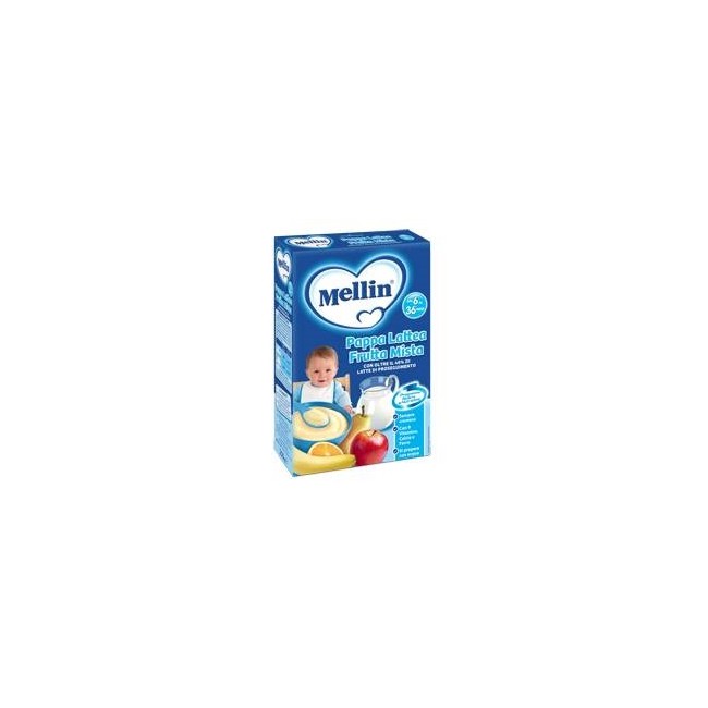 Mellin Pappa Lattea Con Frutta Mista 250 Gr - Para-Farmacia Bosciaclub