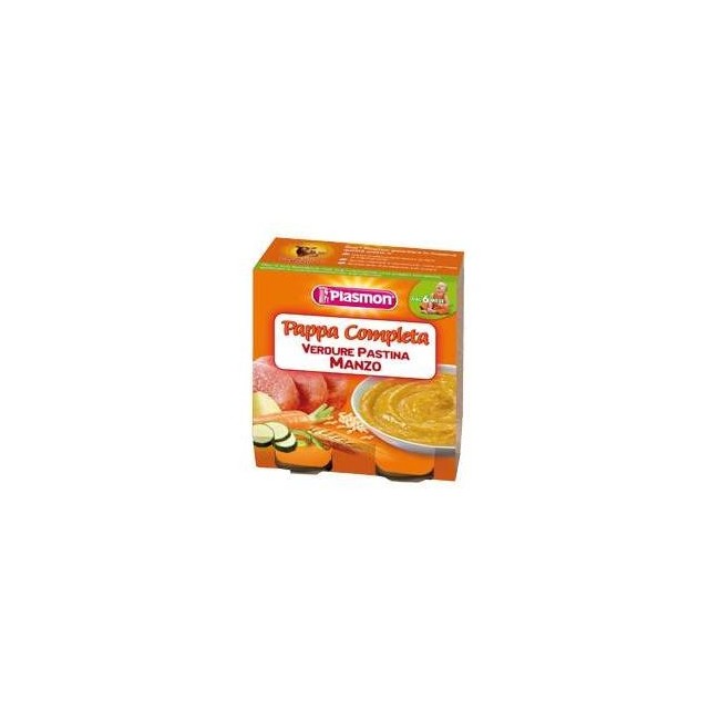 Plasmon Pappa Completa Verdure Pastina Manzo 2 X 190 Gr
