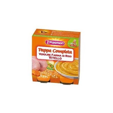 Plasmon Pappa Verdure Farina Riso Vitello 2 X 190 Gr
